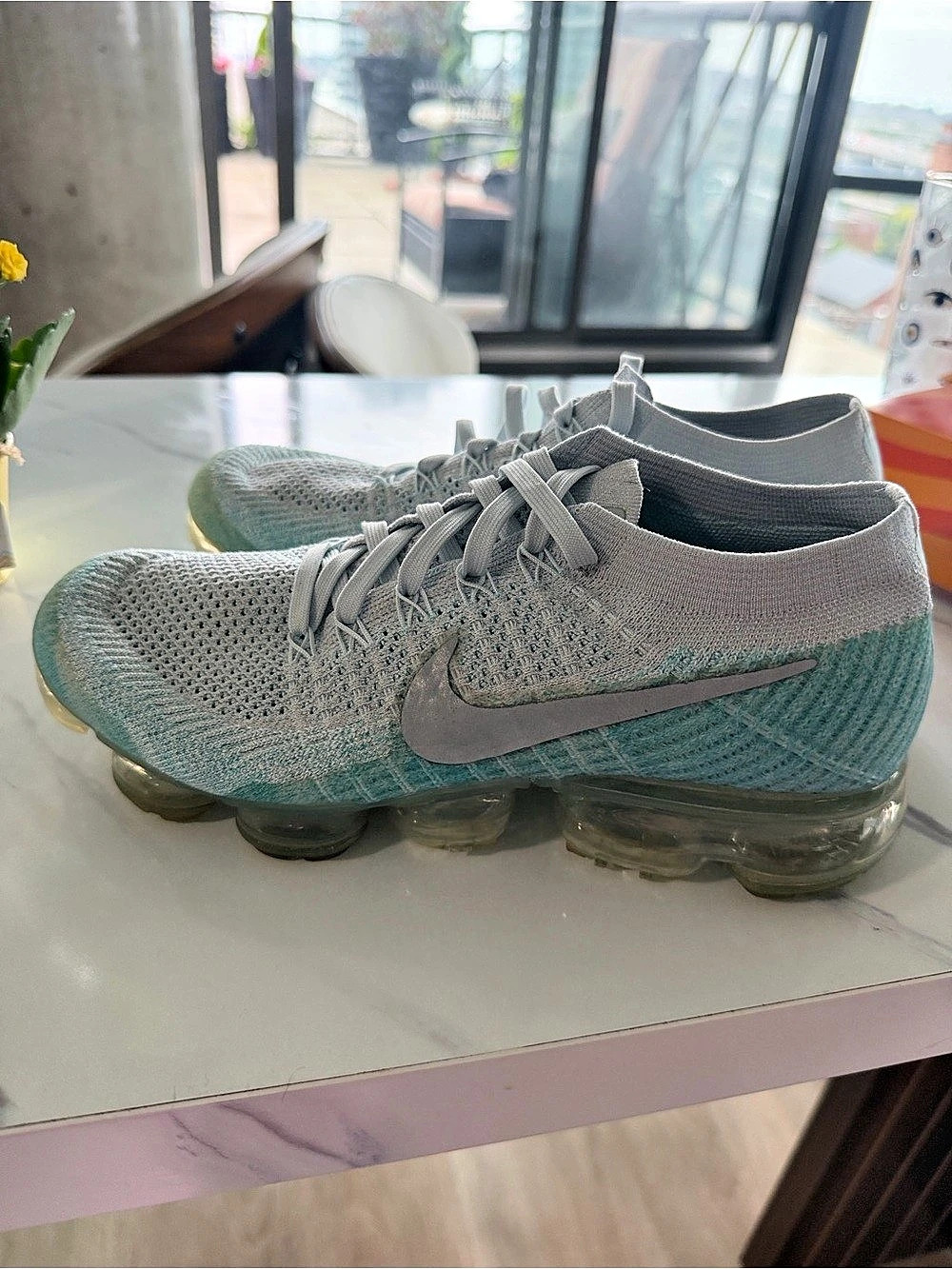 Nike Air VaporMax Sneakers Gray Green US 8.5